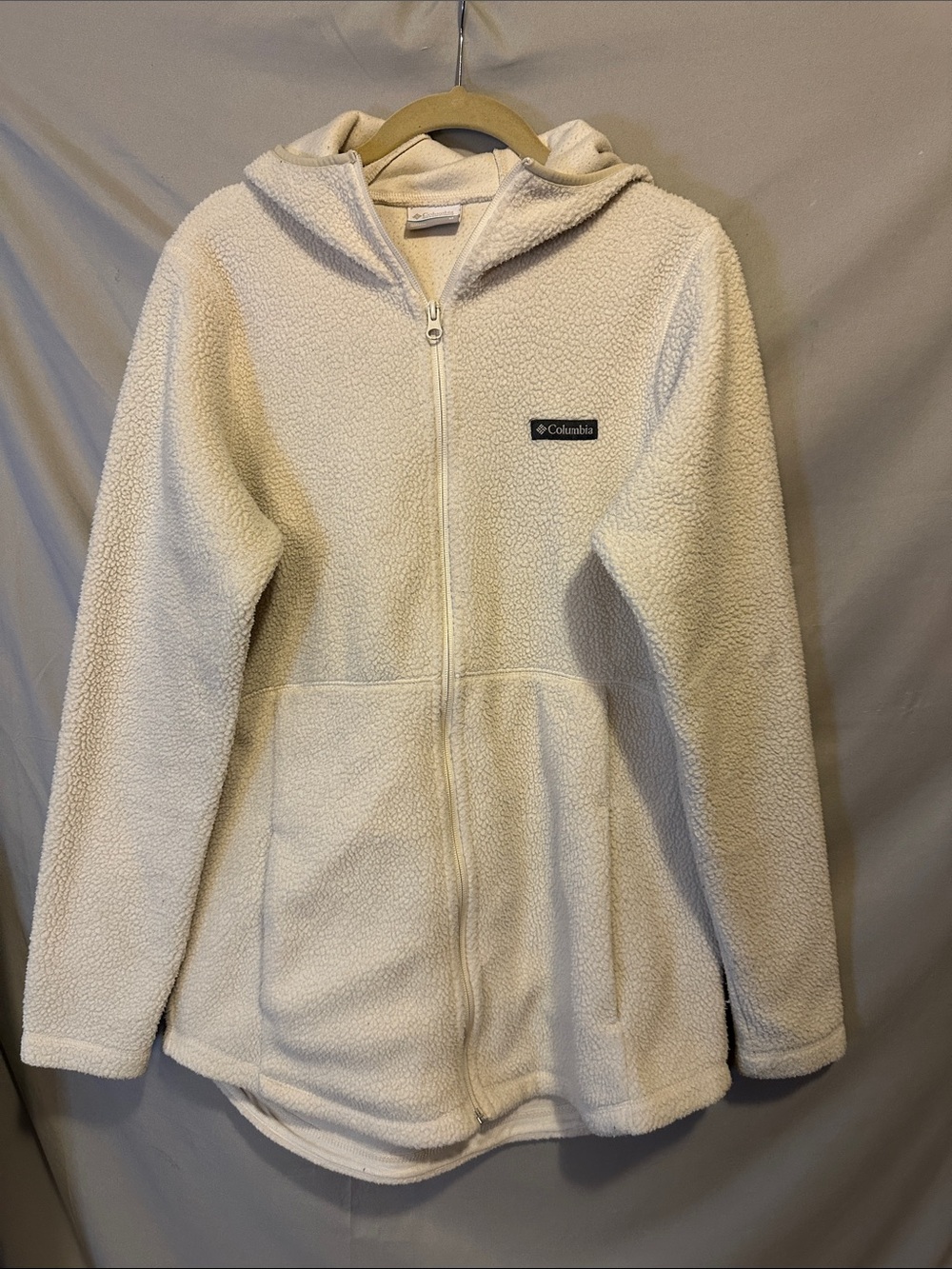 Columbia Cream Sherpa Zip Hoodie